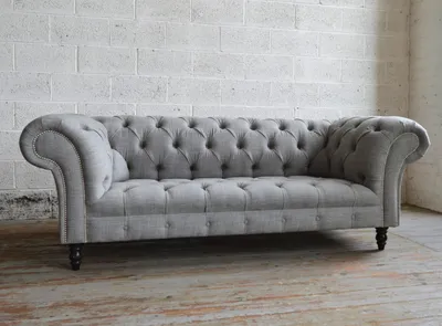 Produktbild von Chesterfield Design Polster Couch Leder Sofa Garnitur Luxus Textil Sofas #161