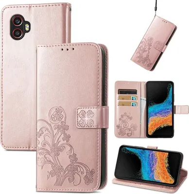 Zdjęcie produktu dla Pokrowiec König Design kompatybilny z etui na telefon Samsung Galaxy Xcover 6 Pro ze sztucznej skóry - etui na telefon w kolorze różowego złota