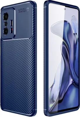 Produktbild von König Design Hülle kompatibel mit Xiaomi 11T Pro Kunststoff Soft Handyhülle - Handy Case Blau