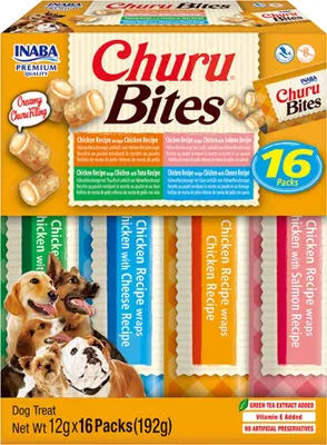 Produktbild von Churu Hundesnack Bites Mix Multipack 16 x 12 g
