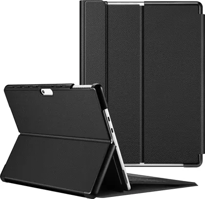 Produktbild von Fintie Hülle für Microsoft Surface Pro 9 13 Zoll (2022) - Business Schutzhülle mit Harter Schale, Anpassbarer Betrachtungswinkel, Type Cover Tastatur Kompatibel, Schwarz