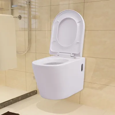 Produktbild von Praktischen Wandmontierte Toilette Keramik Weiß - Hänge-WCs CHY7624271