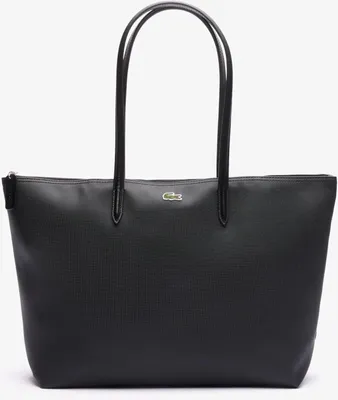 Produktbild von LACOSTE LARGE COATED CANVAS TOTE Schwarz