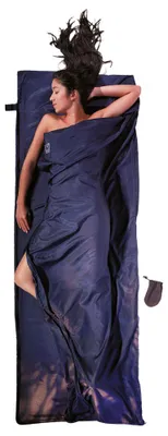 Produktbild von Cocoon TravelSheet Coupler Seide/Baumwolle Hüttenschlafsack (Wärmeleistung +4,8°C / Max. Körpergröße 190cm / Gewicht 0,29kg) tuareg