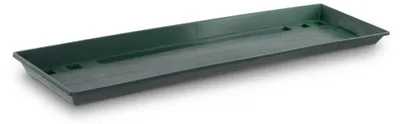 Produktbild von Blumenkastenuntersetzer 60 cm dunkelgrün. 600x 155x 30 mm