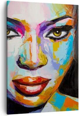 Produktbild von Bild auf Leinwand - Leinwandbild - Einteilig - Mädchen Gesicht - 50x70cm - Wand Bild - Wanddeko - Wandbilder - Leinwanddruck - Kunstdruck - Wanddekoration - Leinwand bilder - Wandbild - PA50x70-3447