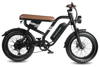Immagine prodotto di Bicicletta Elettrica MAXTURN MX10 - Batteria 48V13.5AH Pneumatici Da 20" Freni A Disco Idraulici - Nero