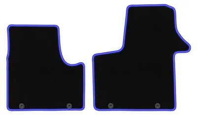 Immagine prodotto di Tappetini in velluto Nero/Blu per Renault Trafic III 2014- Set 2 pezzi