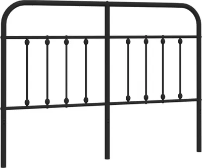 Produktbild von vidaXL Ersatz-Kopfteil Metall Schwarz 140 cm