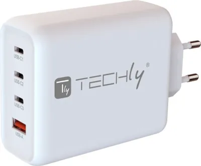 Immagine prodotto di Techly Ladegerät USB-C 1-2-3/USB-A 140W