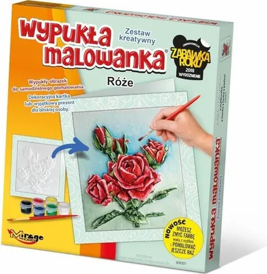 Zdjęcie produktu dla Wypukła Malowanka Kwiaty - Róże