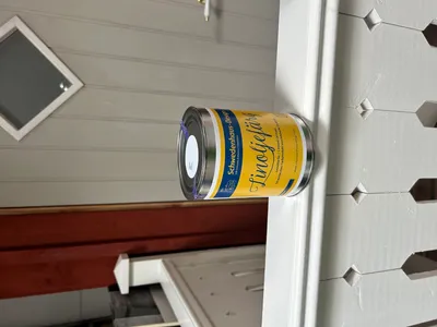 Produktbild von Leinölfarbe - Innen-& Außen - RAL 5014 Taubenblau (1 Liter) - natürlicher Holzschutz - Schweden chemikalienfrei Leinölfarbe