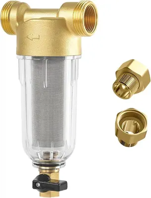 Produktbild von Wasserfilter, Wasserfilter Wiederverwendbare, 1 Zoll Wasser Vorfilter Sedimentfilter, Spin Down Sediment Wasserfilter, Ausspülbarer Feinfilter