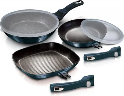 Zdjęcie produktu dla Zestaw 3 Patelni Granitowych Berlingerhaus Bh-7049