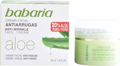 Image de Babaria Natural Anti Wrinkle Face Cream Aloe Vera 50ml