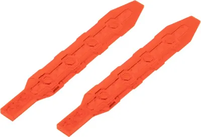 Produktbild von 2x Lego Waffe Schwert 1x13 transparent neon orange Nexo Knights 6166860 27934