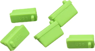 Produktbild von 5pcs staubdestfische Standard -USB 2.0/3.0 Staubsteckerladeladegerät für PC -Notebook-Grün