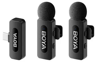 Zdjęcie produktu dla BOYA BY-V20 (V2.0), Mikrofon przypinany, 20 - 16000 Hz, 80 dB, Bezprzewodowy, USB, 100 m