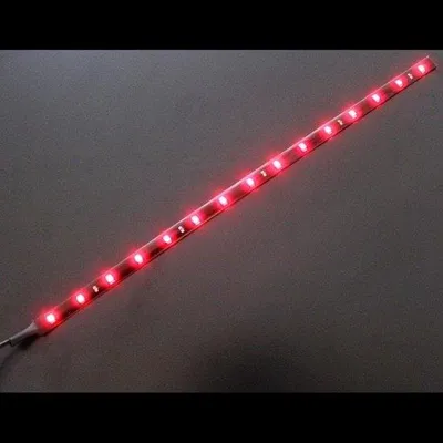 Produktbild von LED-Lichtband 30cm - Wasserfester LED-Strang mit 18 LEDs und 12V Netzteil