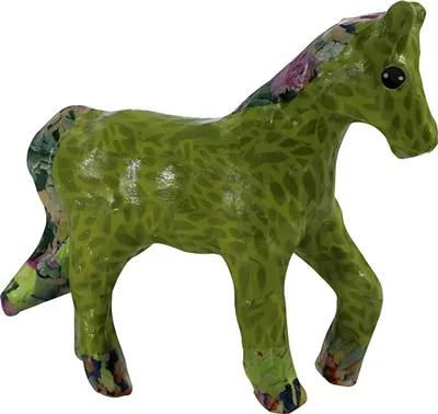 Image de décopatch AP108O Figurine en papier mâché "Cheval" 110 mm