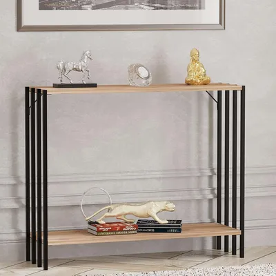 Produktbild von Ravello - Konsole, 90x26x74h cm Schwarz, ein Regal