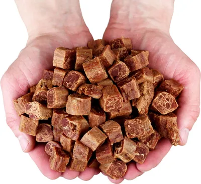 Immagine prodotto di Biscotti per cani, snack, cubetti con agnello e merluzzo, Hau&Miau, 500g