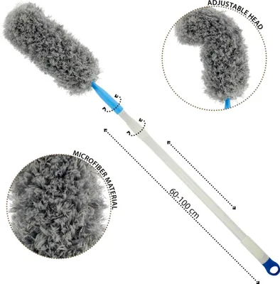Obrázek produktu pro Prachovka s teleskopickou rukojetí a ohýbací hlavicí extra dlouhá Mop Duster