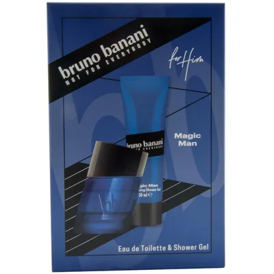 Produktbild von Bruno Banani Magic Man Geschenkset 1 Set = 1 x 30ml EdT Spray + 1x 50ml Duschgel