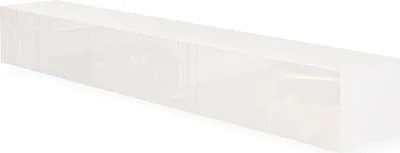 Produktbild von Wohnwand Weiß Full Hochglanz TV Lowboard 270 cm Hängeschrank TV Board Hängend Schrank Fernsehschrank TV Bank Wohnzimmer Möbel  Modern Wandschrank