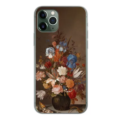 Produktbild von MuchoWow® Handyhülle Schutzhülle Hülle für iPhone 11 Pro Stilleben mit Blumen - Kunst - Alte Meister Silikon Softcase Handy Hülle - Handy