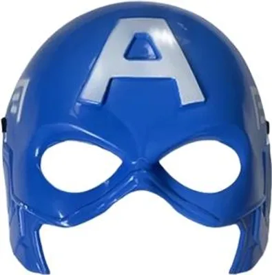 Produktbild von Plastikmaske Captain America, 20x17, blau, Karneval, universal