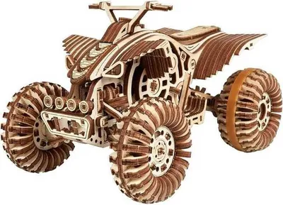 Image de Puzzle mécanique 3D, Quad Raptor, WT, bois, 339 pièces