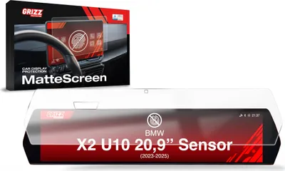 Produktbild von Matte Autodisplayfolie für BMW X2 U10 Sensor (2023-2025), Grizz Protector