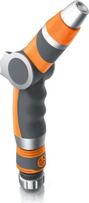 Produktbild von Brandson Gartenbrause, Garten Handbrause für Gartenschlauch, Gartenspritze, robuste Bauweise, Schieberegler, bis 8 bar Wasserdruck, regelbarer Wasserdurchfluss, mit Gardena kompatibel