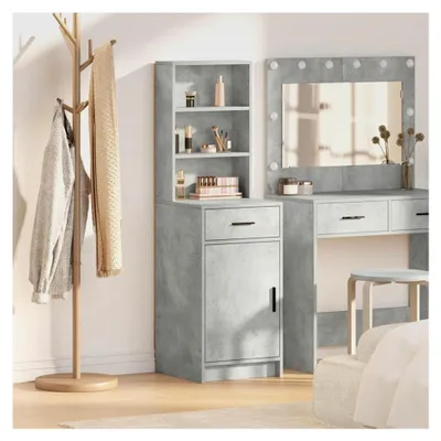 Produktbild von Highboard in Betongrau, 40 x 41 x 135 cm, Holzwerkstoff
