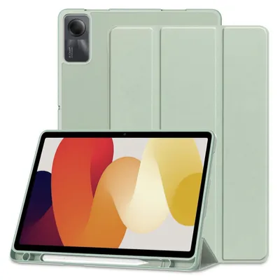Produktbild von Techsuit Flex Trifold Tablet-Hülle mit Pencil-Halter für Xiaomi Redmi Pad SE - Matcha Grün