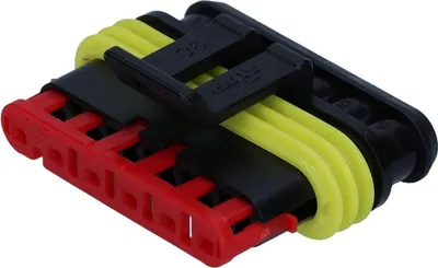 Zdjęcie produktu dla 100 sztuk obudowy złączki Superseal AMP 0-0282090-1, 6-pinowa, pusta