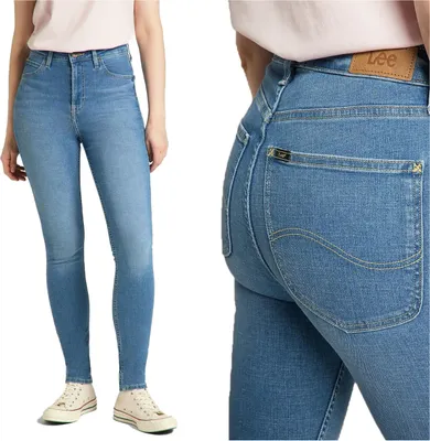 Produktbild von LEE, Damen Jeanshose, Skinny fit, IVY, W28 L33, Blau, Jeans, baggyjeans, buggy