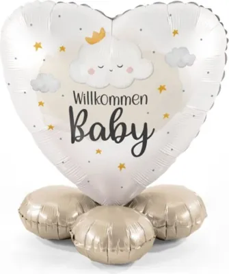 Produktbild von Folienballon Bouquet "Willkommen Baby"