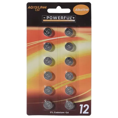 Image de Massamarkt Batteries Button Cell LR44/AG13 12 pièces