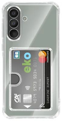 Produktbild von Avizar, Hülle Galaxy A36 / A56 mit Kartenfach und verstärkten Ecken, Transparent