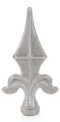 Produktbild von LogistSystem 1 Stück Zierspitze Metall 82x40mm (HxB) / ∅ 16 Zaundekoration 40.060.01