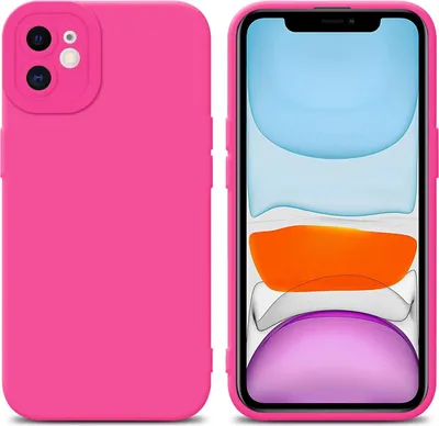 Produktbild von Cadorabo Hülle für Apple iPhone 12 Schutz Hülle in Pink TPU Silikon Etui Case Handyhülle