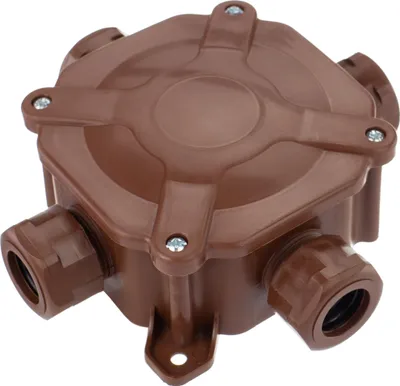 Produktbild von Aufputzdose, hermetisch, braun, 75x75 IP67, PAWBOL A.0035BR
