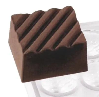 Produktbild von Pralinenform Rechteck mit Furchenmuster
