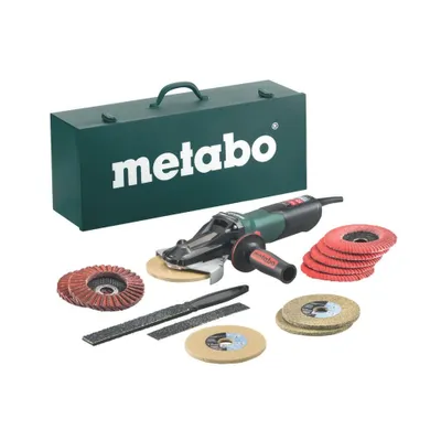 Produktbild von Metabo Falchkopf-Winkelschleifer WEVF 10-125 Quick Inox Set 1000 W
