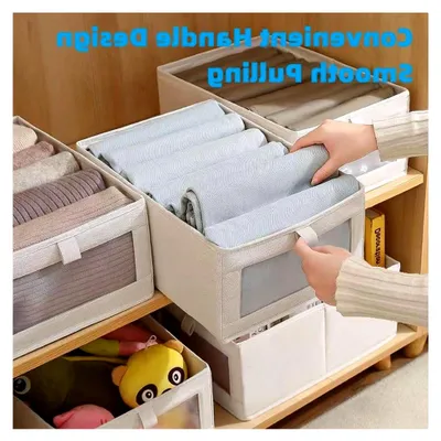 Produktbild von Faltbare Aufbewahrungsboxen im 2er-Set für Kleiderschrank und Organisation