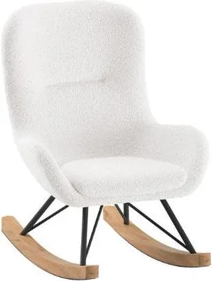 Produktbild von JAXX - Kinder-Schaukelstuhl, Bezug Bouclé Creme-Weiß