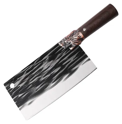 Image de Couteau de cuisine ancien pour découper la viande