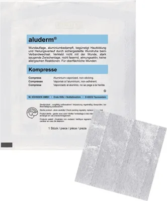 Obrázok produktu pre Aluderm kompresy 7,5x7,5 cm 1 ks